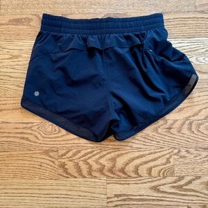 Athleta Mesh Racer Run Shorts - Black